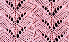 Lace V's Free Knitting Stitch