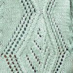 Large Diamond Lace Panel Knit Stitch