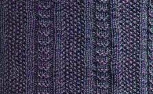 Textured Knit Stitch Vertical