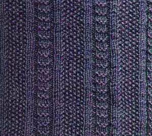 Textured Knit Stitch Vertical