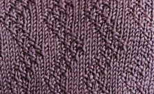 Zig Zag Moss Stitch Knit Pattern