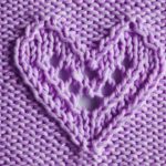 Lacy Heart Knitting Stitch