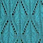 Leaf Style Cable and Lace Knitting Stitch