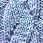 Mock Snake Cable Knitting Stitch