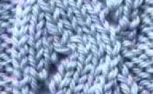 Mock Snake Cable Knitting Stitch