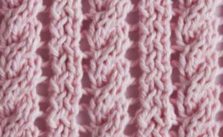 Rope and Eyelet Knitting Stitch