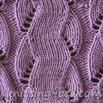 Zig Zag Mock Cable Knitting Stitch