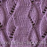 Zig Zag Mock Cable Knitting Stitch