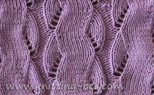 Zig Zag Mock Cable Knitting Stitch