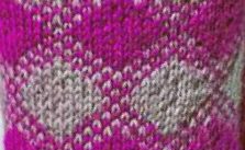 Diamond Intarsia Knitting Chart