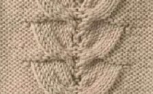 Semicircle Cable and Lace Knitting Stitch