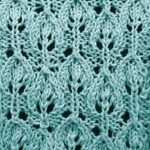 Alternating Leaves Knitting Stitch