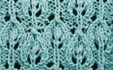 Alternating Leaves Knitting Stitch