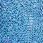 Large Lace Vertical Zigzag Knitting Stitch