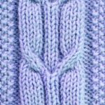 Crossed Arrow Cable Stitch Pattern