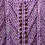Arrowhead Lace Rib Stitch