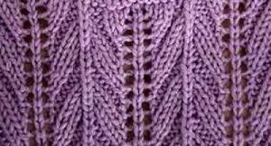 Arrowhead Lace Rib Stitch