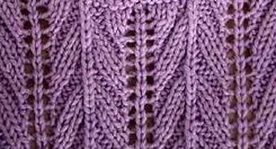 Arrowhead Lace Rib Stitch