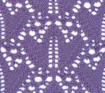 Big Lacy Flower Knitting Stitch Pattern