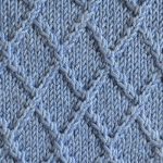 Diamond Lattice Knitting Stitch