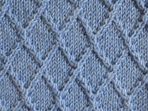 Diamond Lattice Knitting Stitch - Knitting Kingdom