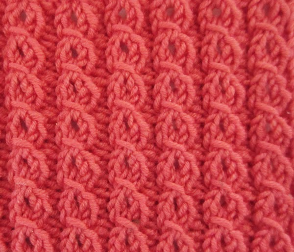 Free Eyelet Mock Cable Knitting Stitch