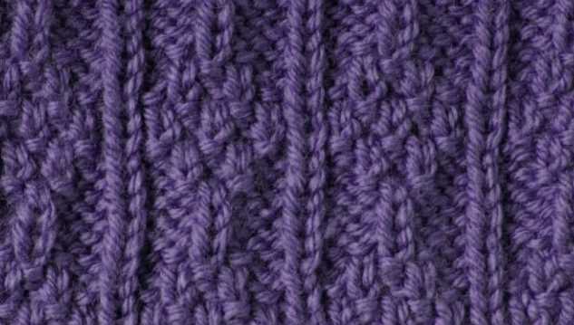 Free Knitting Stitch Moss Panels