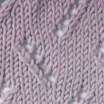 Free Knitting Stitch Zigzag Eyelets