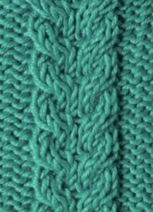Free Stacked Cable Knitting Stitch - Knitting Kingdom