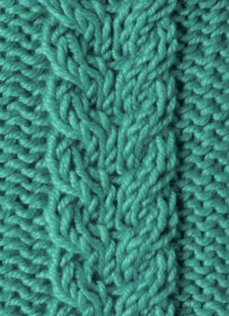 Free Stacked Cable Knitting Stitch