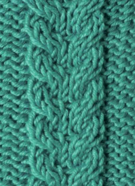 Free Stacked Cable Knitting Stitch