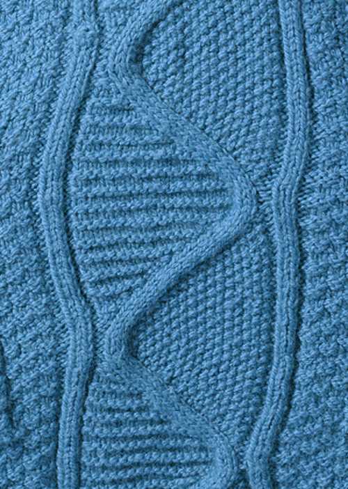 Large Zig Zag Center Cable Knitting Stitch