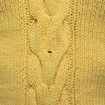 Long V Shaped Cable Knitting Stitch
