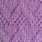 Moss Stitch Chevron Knitting Stitch Free