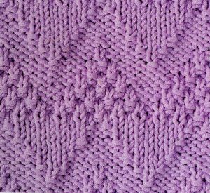 Moss Stitch Chevron Knitting Stitch Free