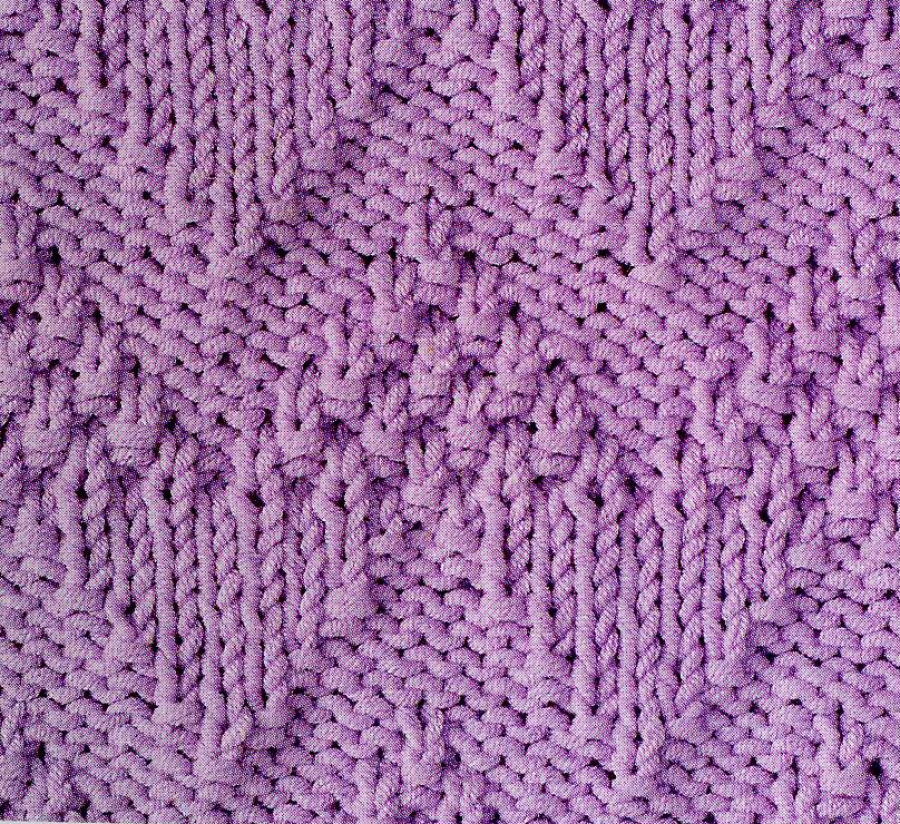 Moss Stitch Chevron Knitting Stitch Free