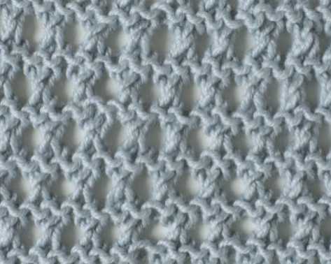 Ridged Eyelet Stitch Free Knitting