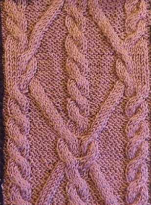 Rope Cable Panel Knitting Stitch