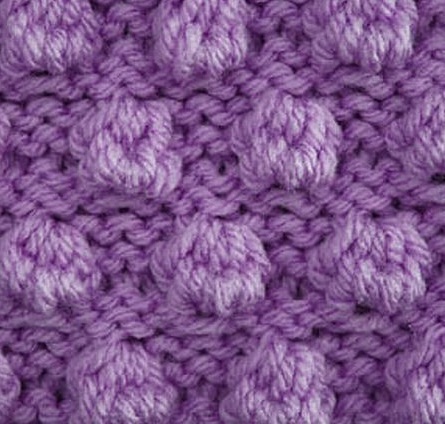 Free Bobble Knitting Stitch Pattern