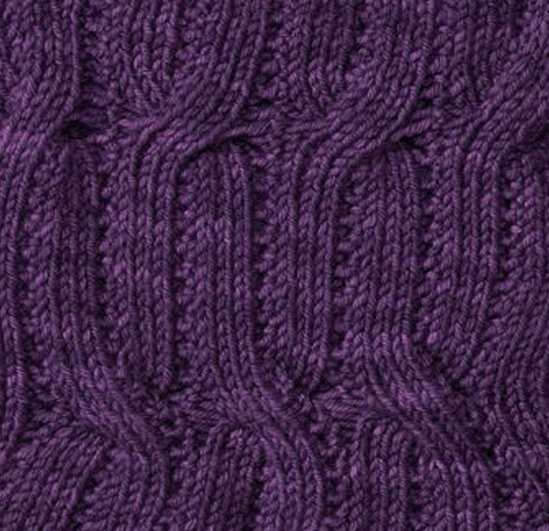 Reversible Lace And Cable Rib Knitting Stitches Knitting