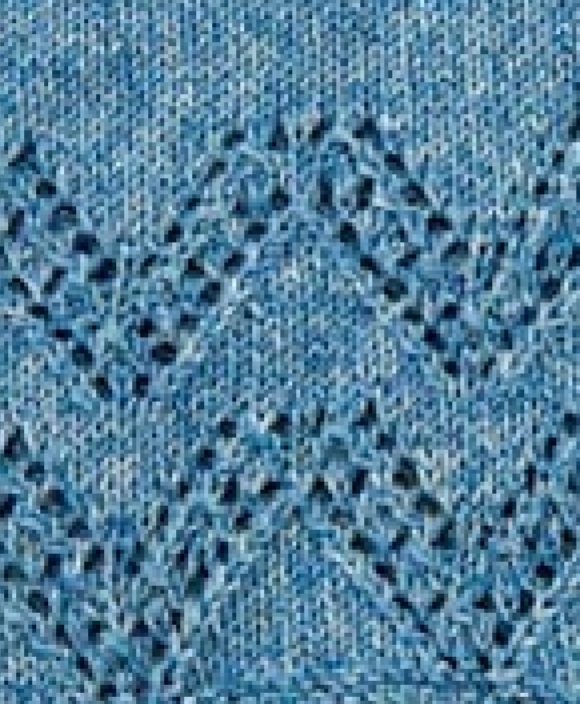 V Lace Chevron Knitting Stitch