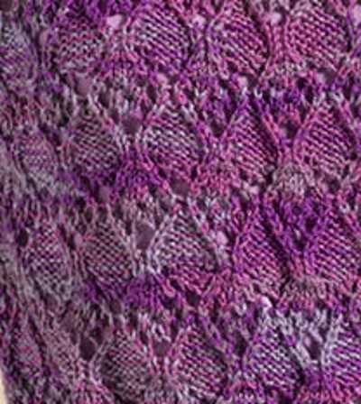 Wandering Lace Knitting Stitch