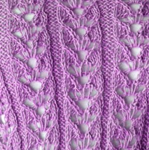 Free Knitting Stitch Pattern Horseshoe Lace