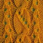 Lace and Cable Stitch Panel