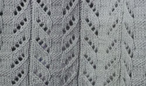 Stunning Eyelet Lace Free Knitting Stitch