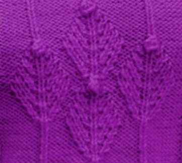 Fir Cluster Knitting Stitch