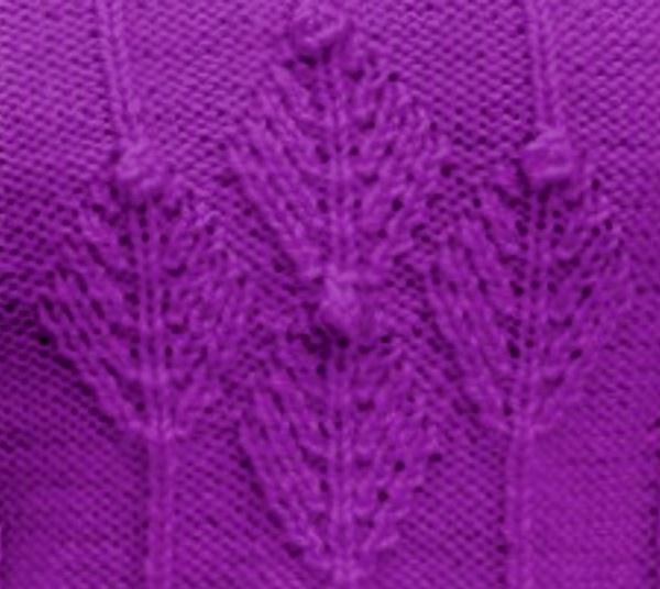 Fir Cluster Knitting Stitch