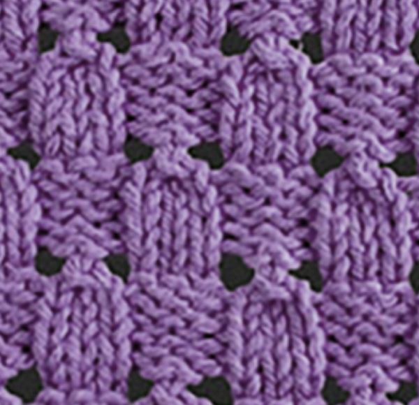 Acorn Eyelet and Lace Stitch Knitting