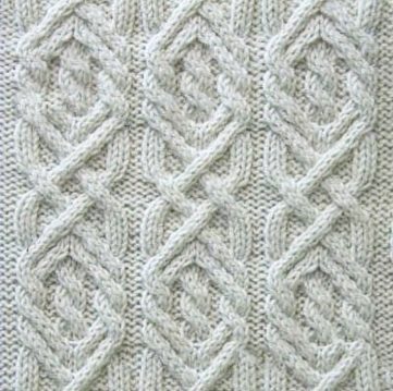 Tag Free Diamond Cable Knit Stitch Knitting Kingdom