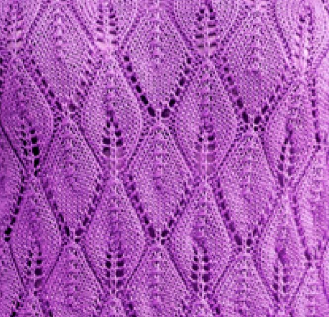 Leafy Lace Stitch Knitting Pattern Free 